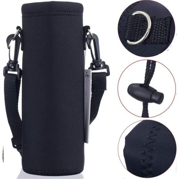 Water Bottle Sling Bag Carrier Crossbody Sleeve,Insulated Neoprene Bottle Case - Picture 6 of 7
